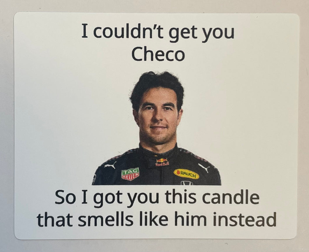 I couldn’t get you Checo….Sergio Perez