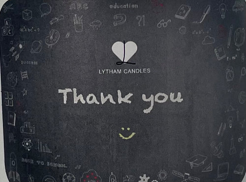 Thank You Teacher Candle