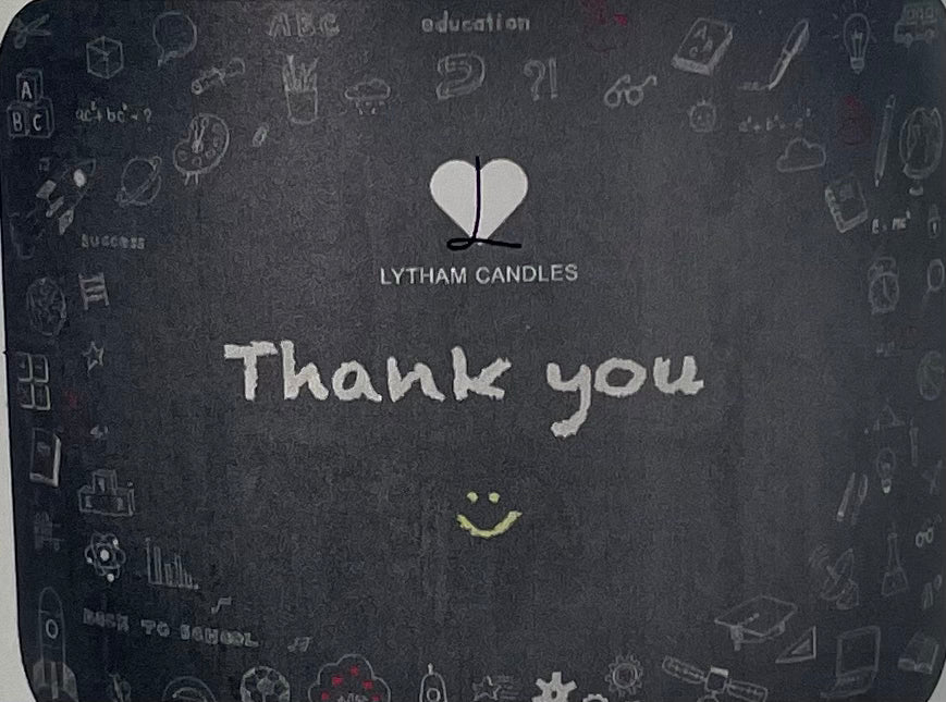 Thank You Teacher Candle